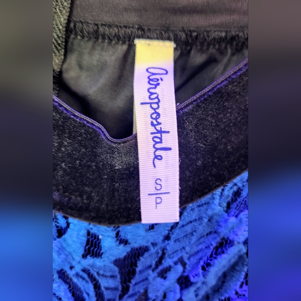 Aeropostale Blue Lace Skirt Small image 2